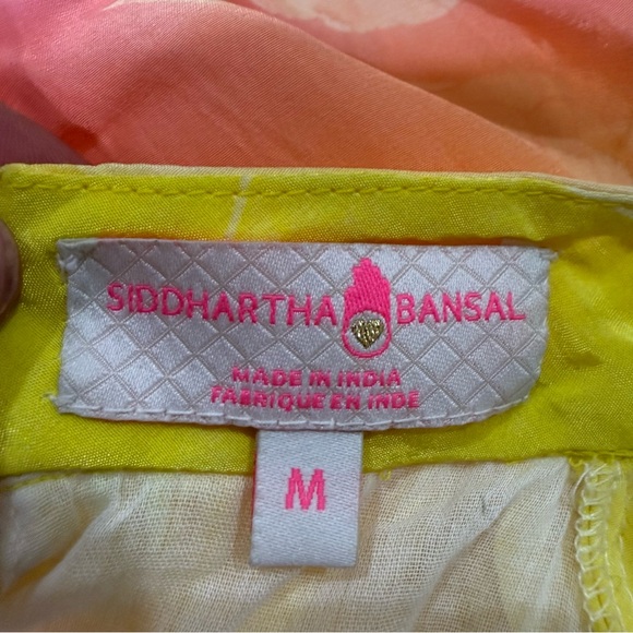 Anthropologie Siddhartha Bansal Dress Neck-Tie Maxi in Watercolor Floral - Picture 9 of 9